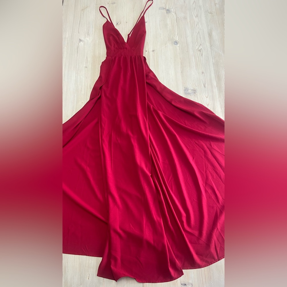 SHEIN NWOT Small Maxi Dress with Slits & Open Back w/ Adjustable Straps